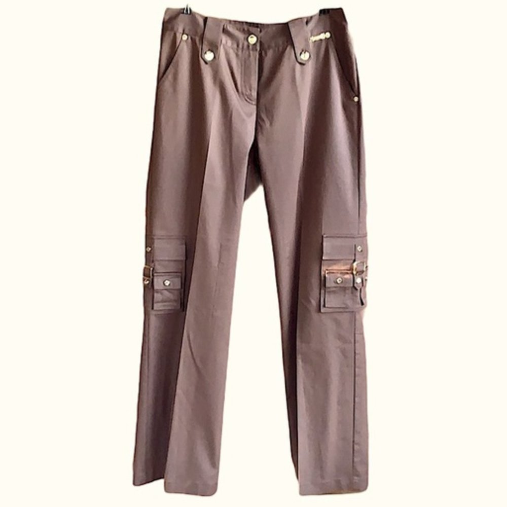 New John sport Brown dress cargo pants size 14